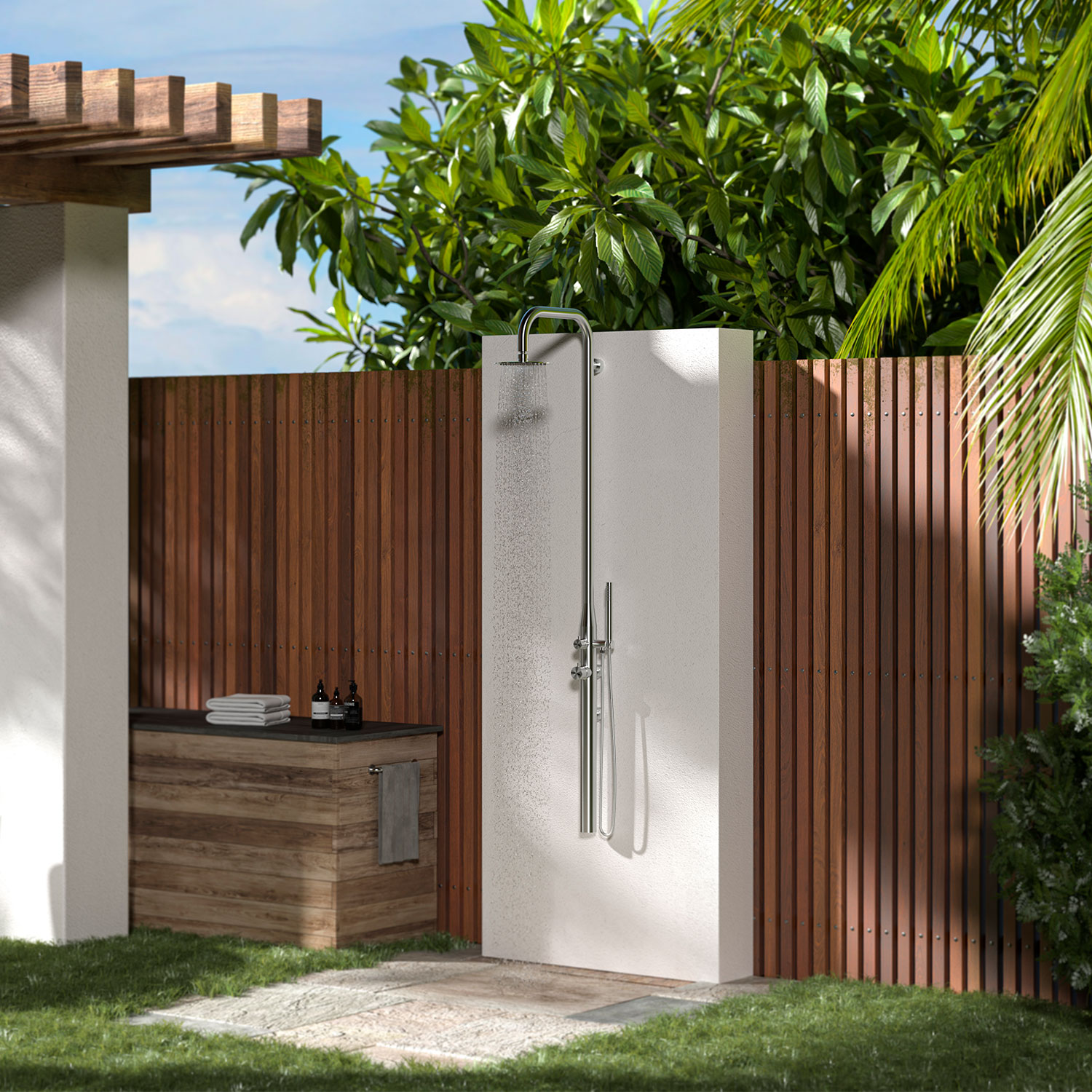 DOCCIA-PULA-PARETE-INOX