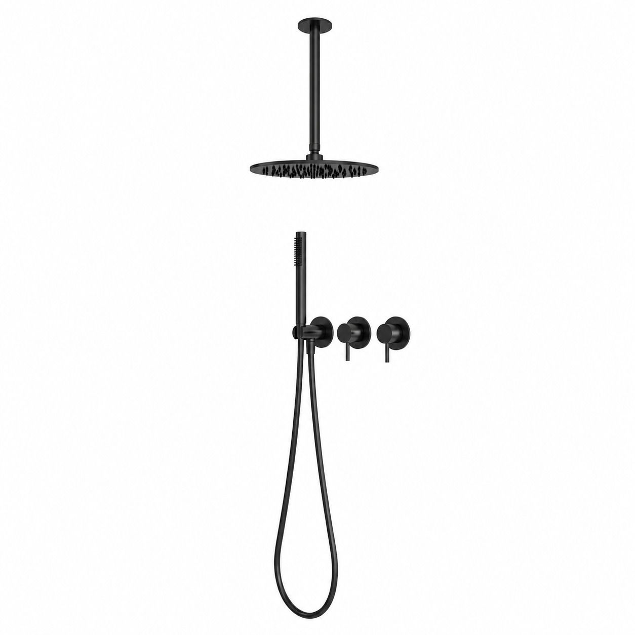KIT-DOCCIA-SOFFITTO-LUNGO-30-NERO - Image 2