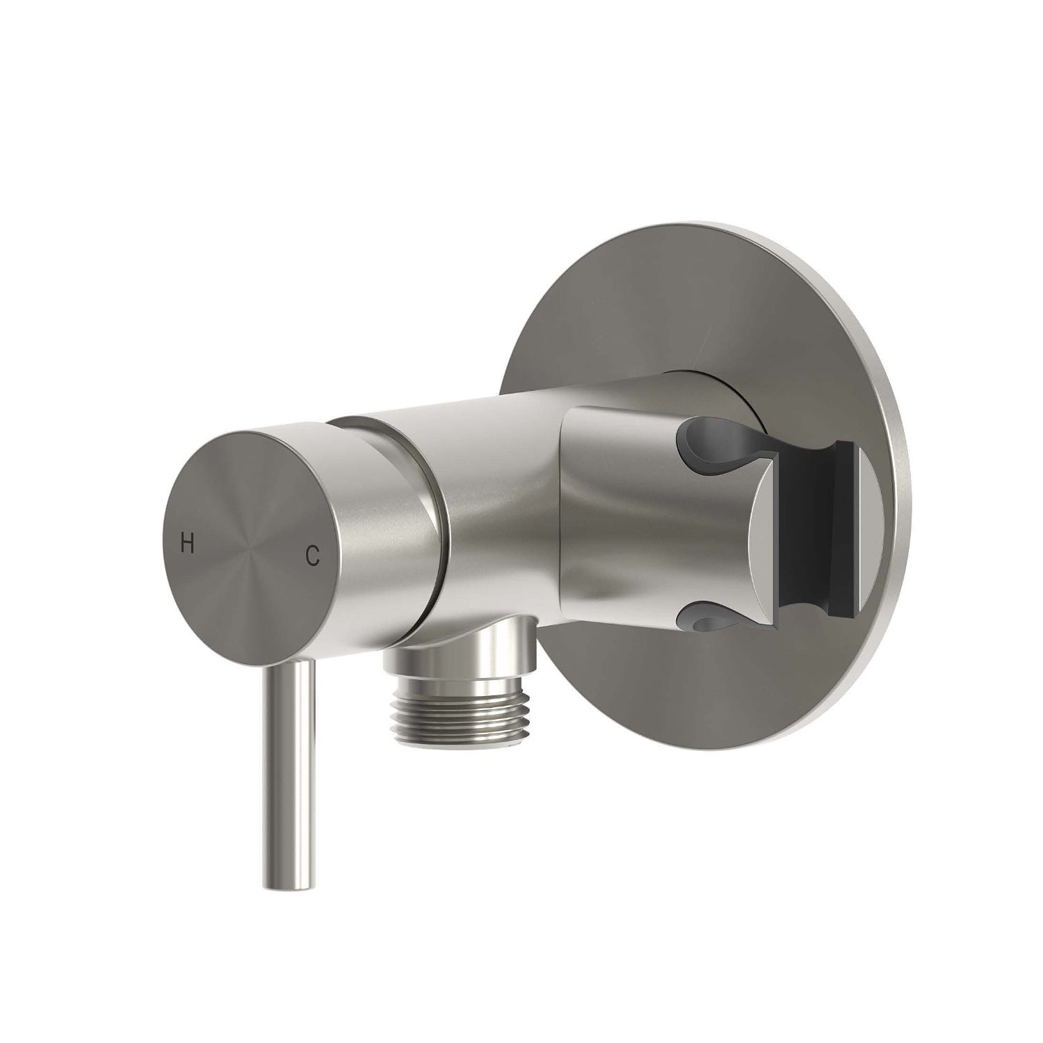 MISCELATORE-MURO-ATTACCO-DOCCINO-LEVANTE-INOX - Image 2