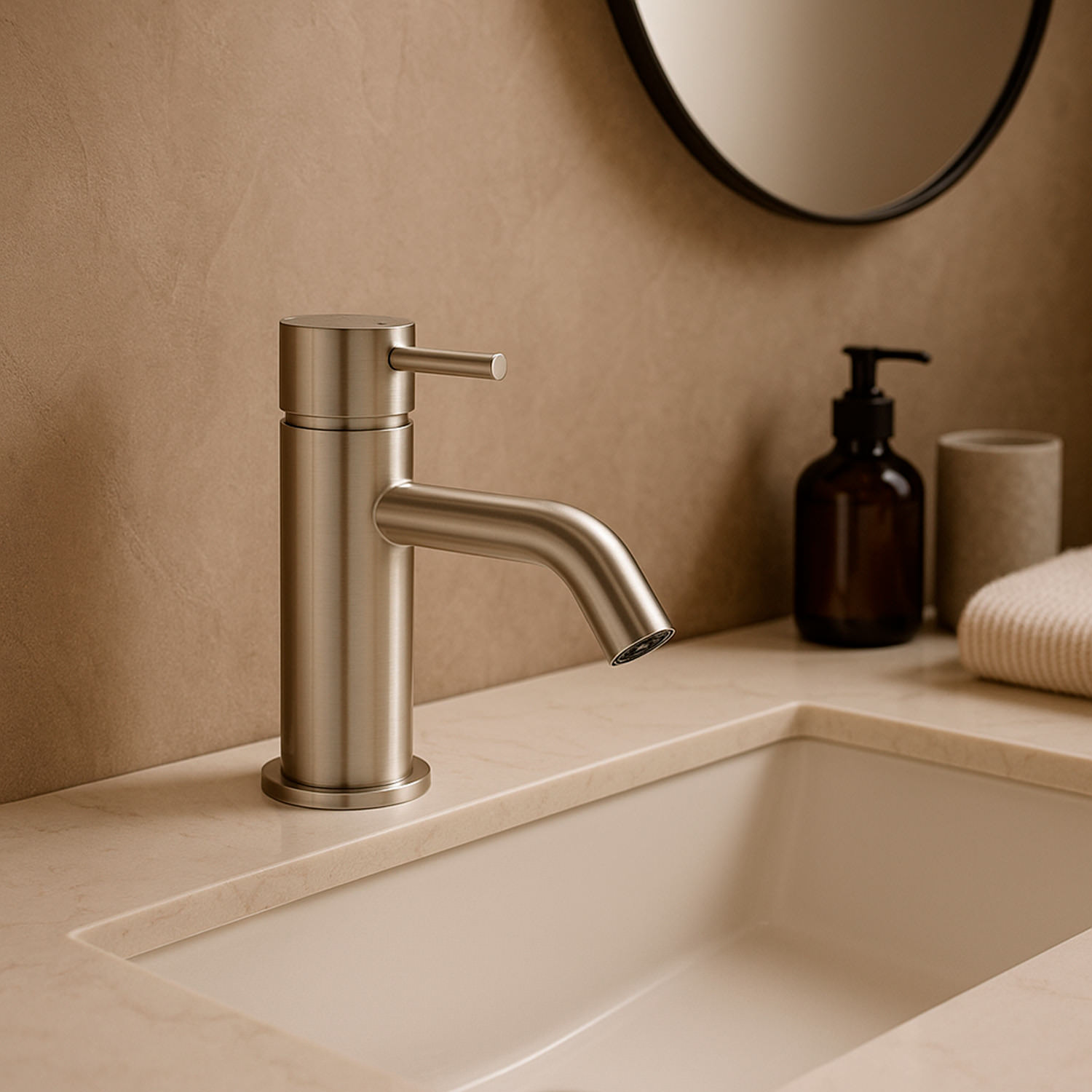 RUBINETTO-LAVABO-LEVANTE-BASSO-INOX - Image 3
