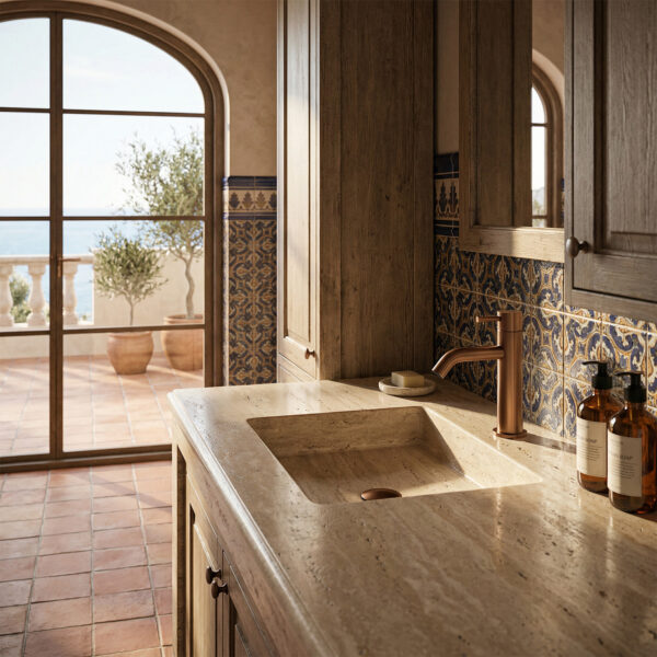 RUBINETTO-LAVABO-LEVANTE-BASSO-ORO-ROSA